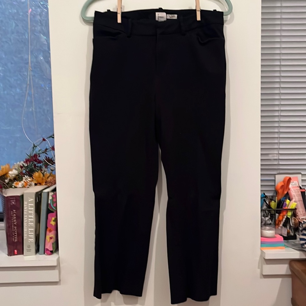 a new day stretch black work trousers